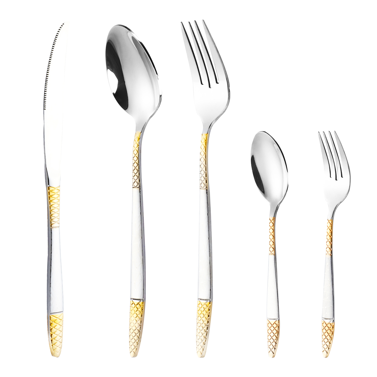 RAH-SS002 Stainless Steel Dinnerware Five-Piece Set 