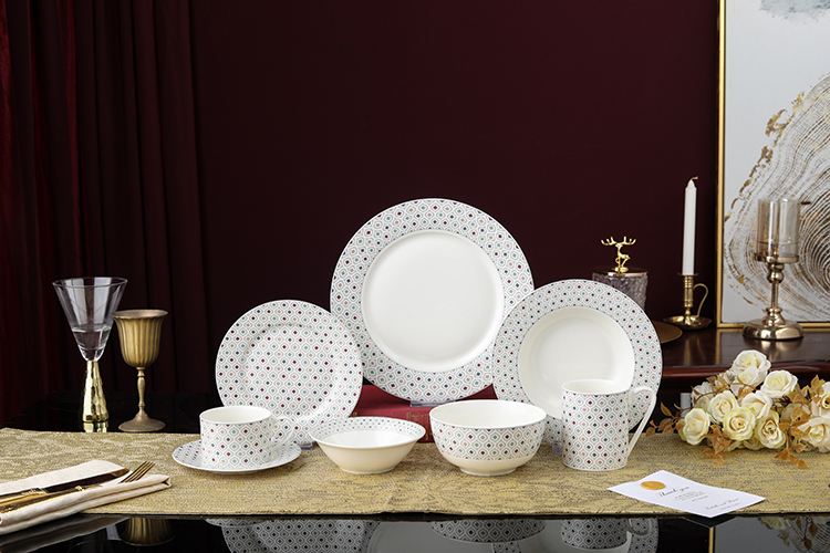 RAH-I130  New Bone China In-glaze Dinner Set 