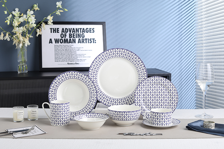 RAH-I127 New Bone China In-glaze Dinner Set