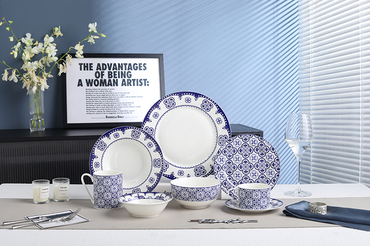 RAH-I126 New Bone China In-glaze Dinner Set 