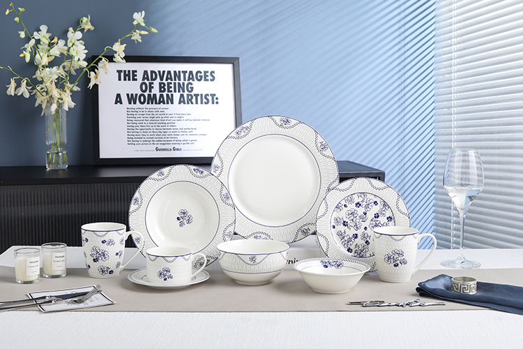 RAH-I125 New Bone China In-glaze Dinner Set