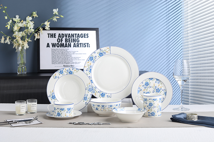 RAH-I124 New Bone China In-glaze Dinner Set