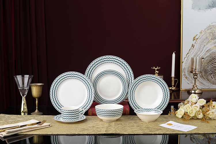 RAH-I121 New Bone China In-glaze Dinner Set 