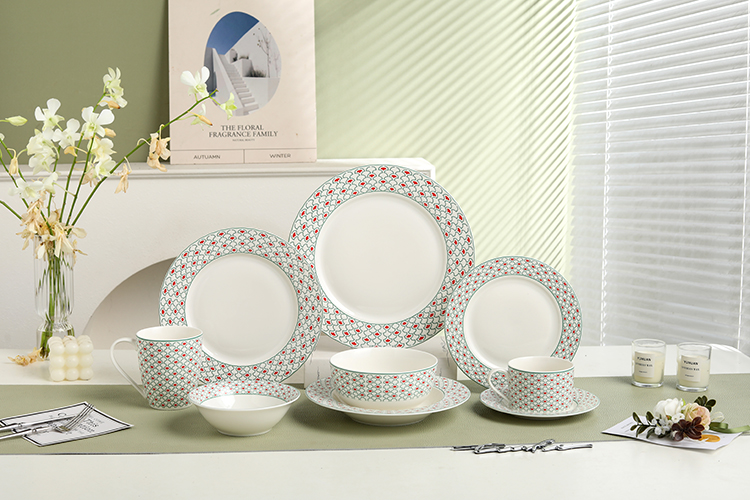 RAH-I120 New Bone China In-glaze Dinner Set 