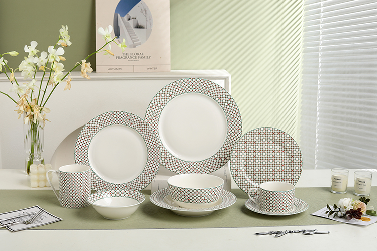 RAH-I119 New Bone China In-glaze Dinner Set