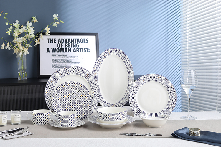 RAH-I114 New Bone China In-glaze Dinner Set