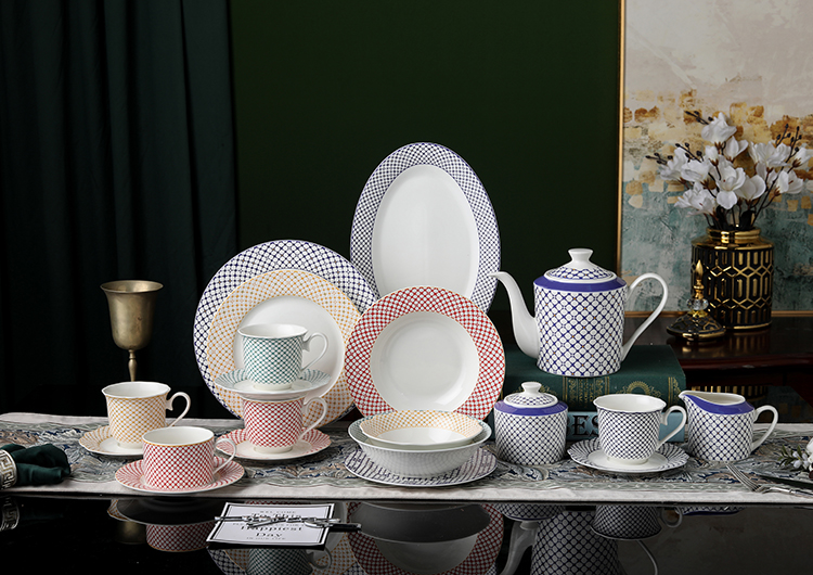 RAH-I112 New Bone China In-glaze Dinner Set 