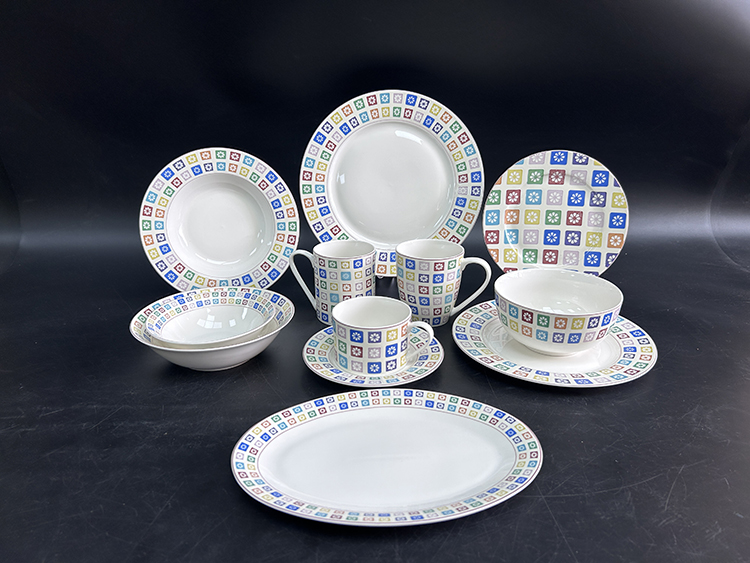 RAH-I108 New Bone China In-glaze Dinner Set 