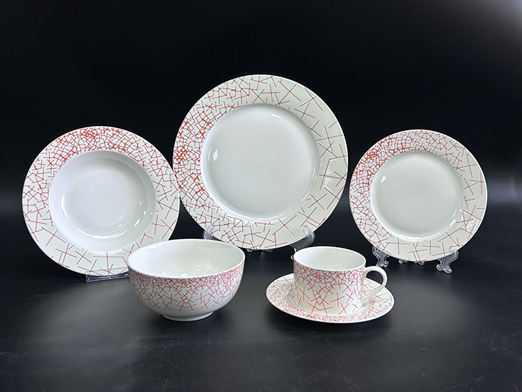 RAH-I107 New Bone China In-glaze Dinner Set 