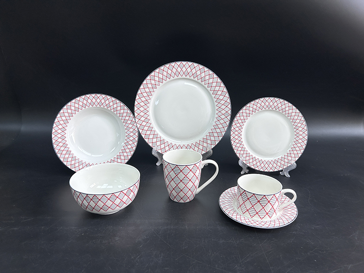 RAH-I102 New Bone China In-glaze Dinnerware Set 