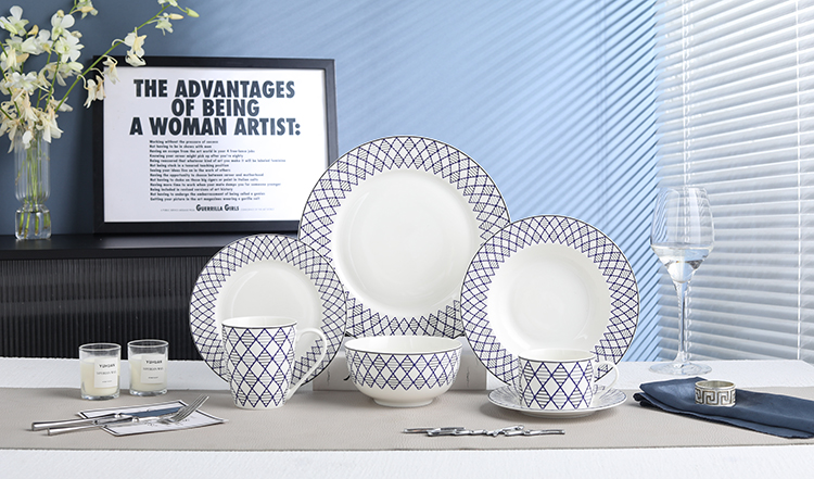 RAH-I101 New Bone China In-glaze Dinnerware Set