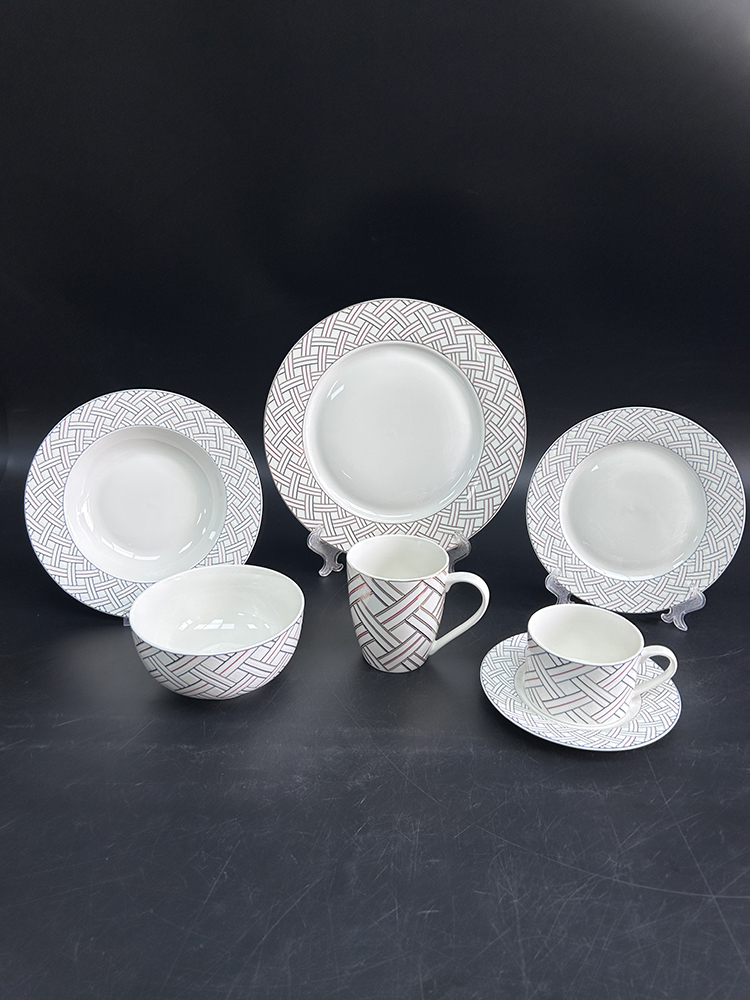 RAH-I100 New Bone China In-glaze Dinnerware Set 