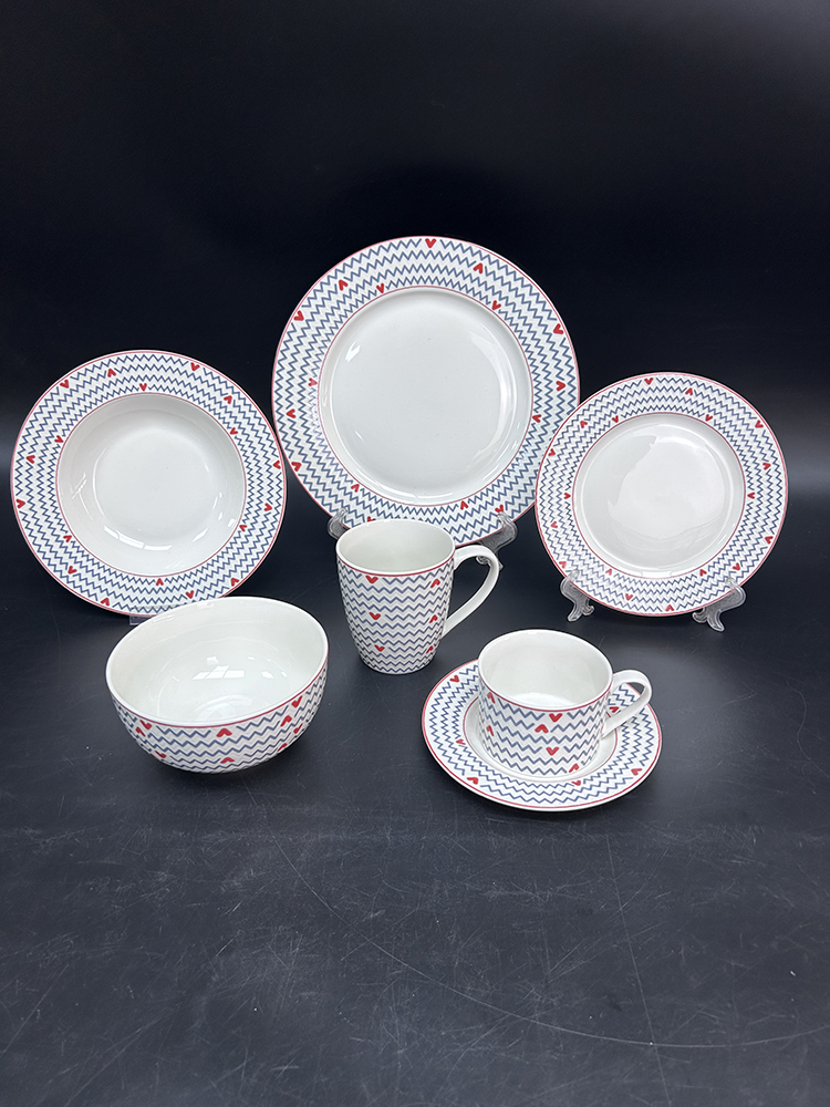 RAH-I99 New Bone China In-glaze Dinnerware Set