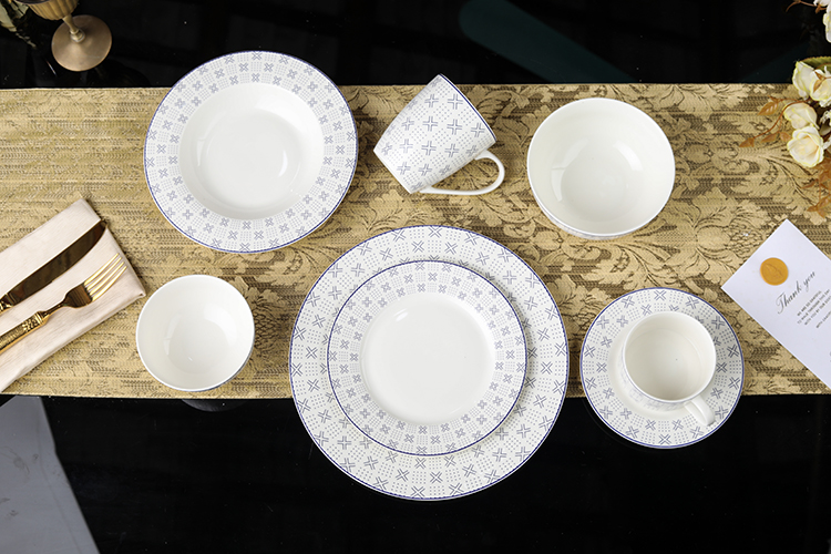 RAH-I94 New Bone China In-glaze Dinnerware Set