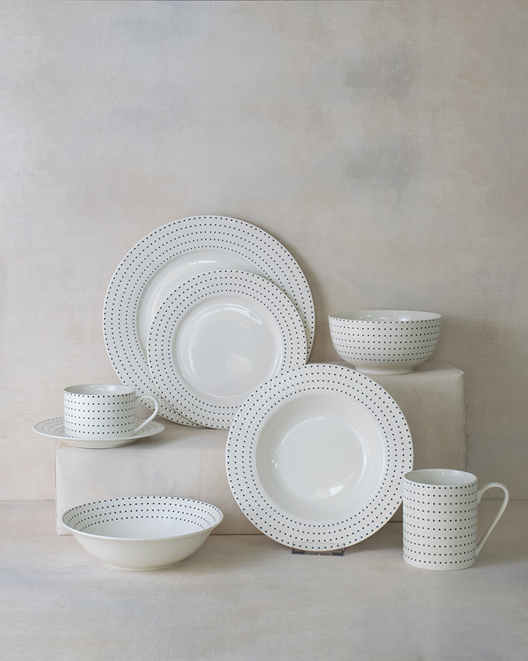 RAH-I84 New Bone China In-glaze Dinnerware Set 