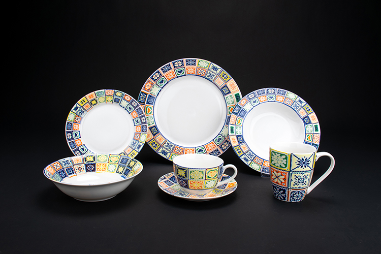 RAH-I80 New Bone China In-glaze Dinnerware Set