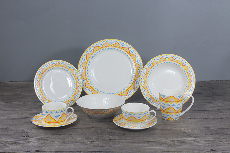 RAH-I78 New Bone China In-glaze Dinnerware Set
