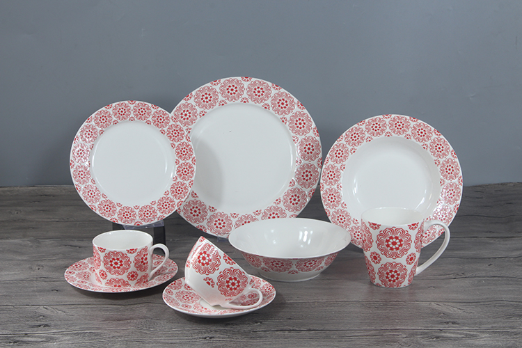 RAH-I76 New Bone China In-glaze Dinnerware Set 
