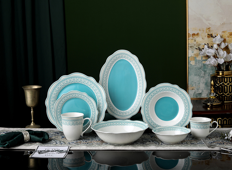 RAH-I66 New Bone China In-glaze Dinnerware Set