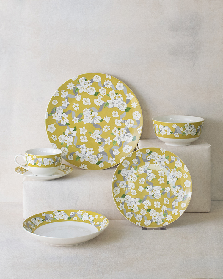 RAH-I60 New Bone China In-glaze Dinnerware Set