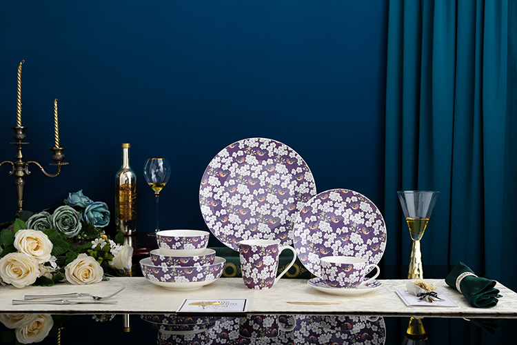 RAH-I59 New Bone China In-glaze Dinnerware Set 