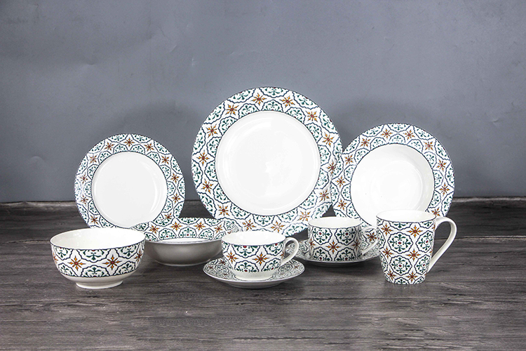 RAH-I55 New Bone China In-glaze Dinnerware Set 